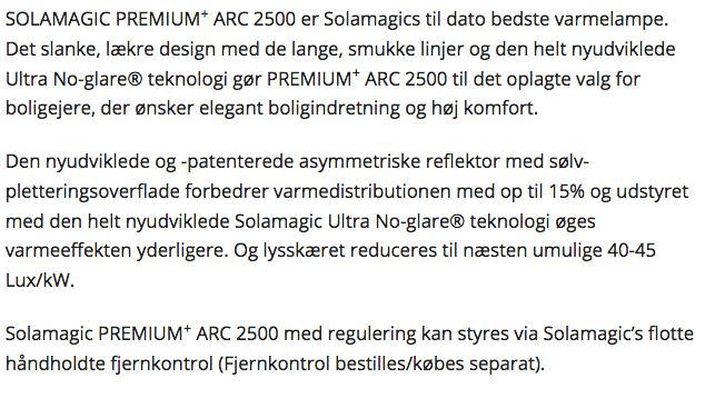 SOLAMAGIC PREMIUM+ ARC 2500